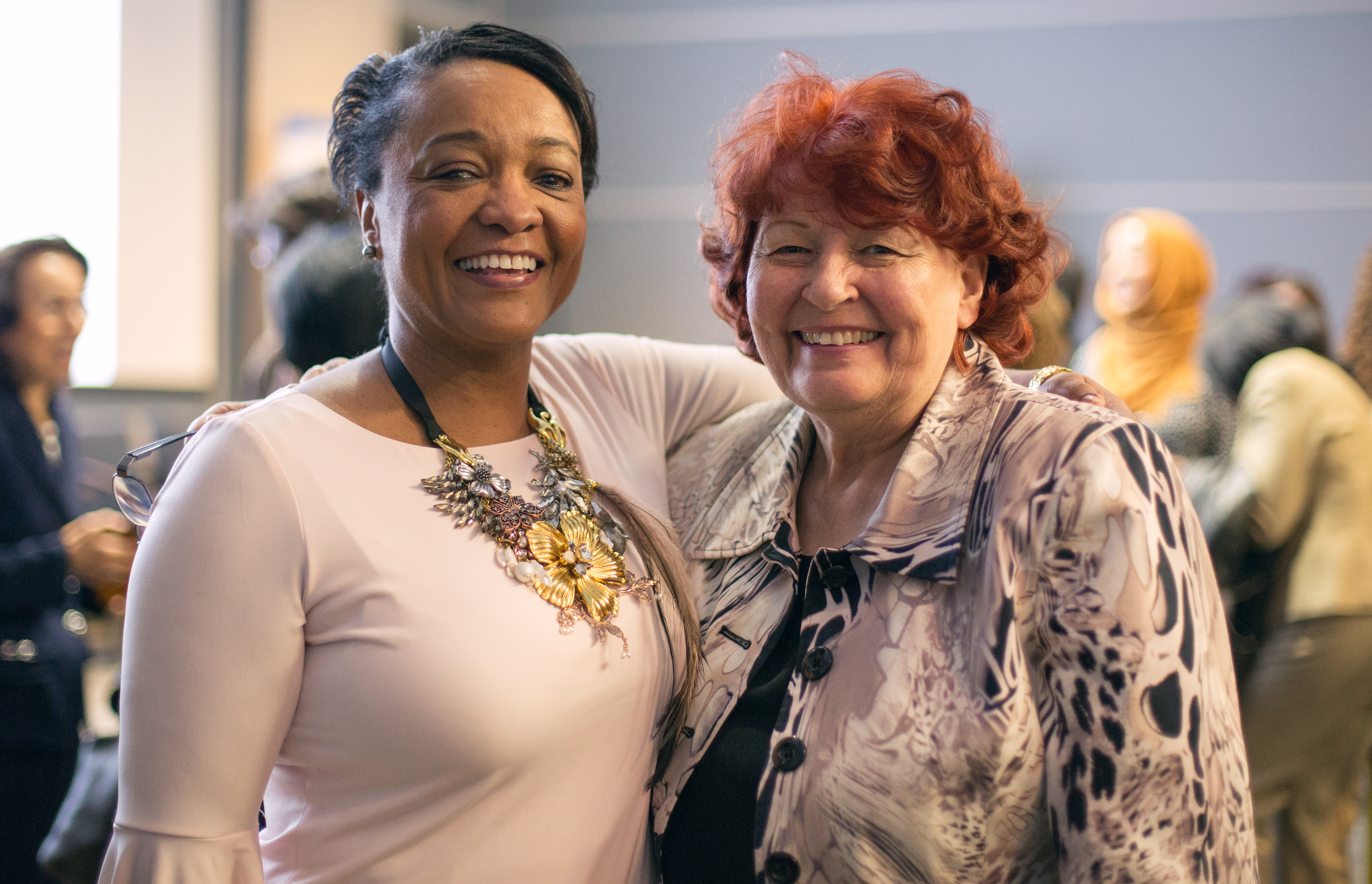 Jennifer Gray and Donna Jackson, wife of the president of the North American Division of Seventh-day Adventists