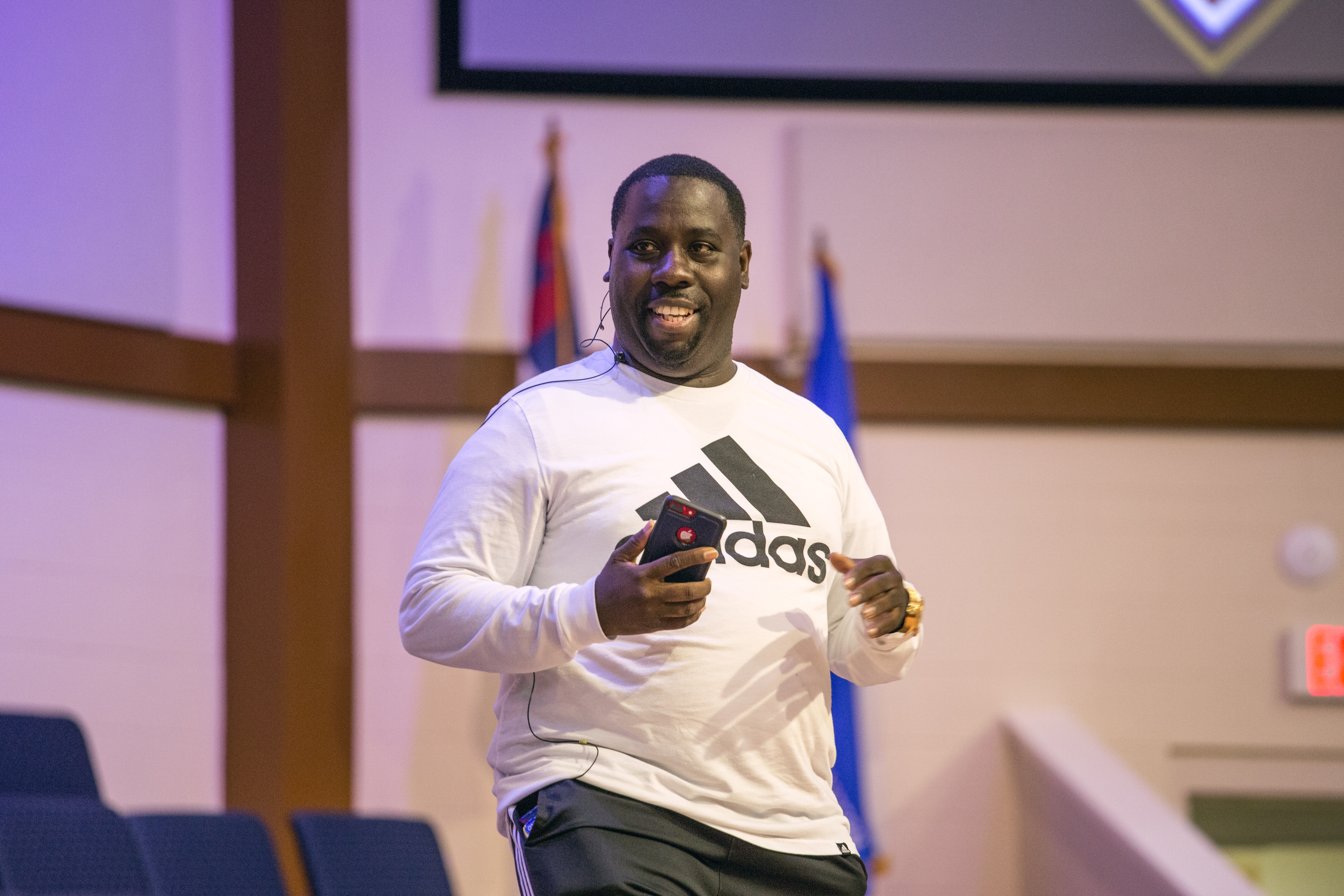 Vandeon Griffin, associate director of NAD Youth Ministries encourages PBE participants to cast their allegiance to God no matter the consequences.