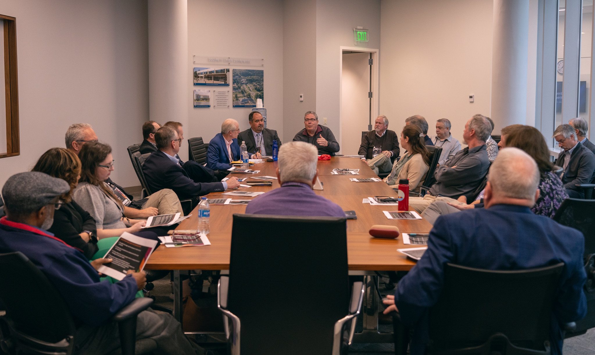On Oct. 27, 2023, one of the NAD Year-End Meeting breakout groups convenes to discuss reports.