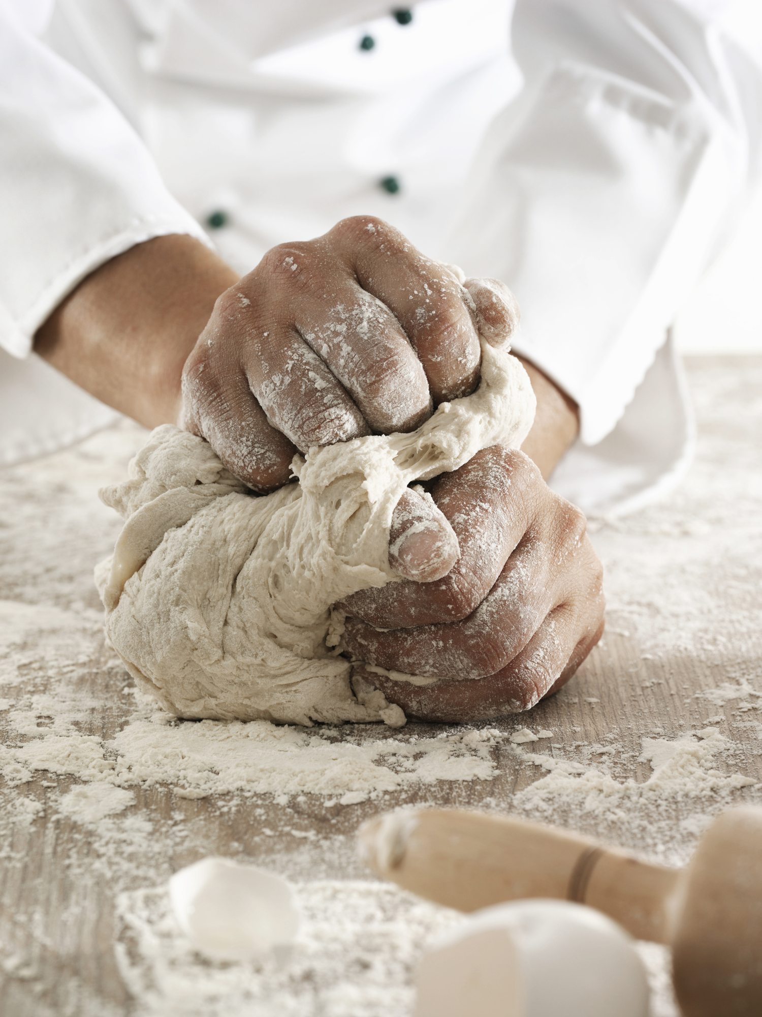 istock kneading dough