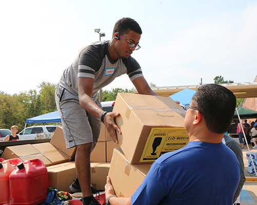 ACS truck unload