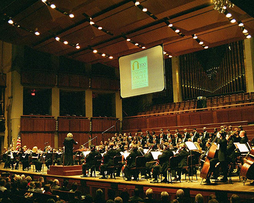 Dr. Virginia-Gene Rittenhouse directs at Carnegie Hall