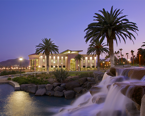 A view of the Zapara School of Business at La Sierra University