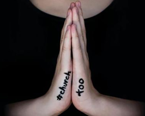 #ChurchToo praying hands