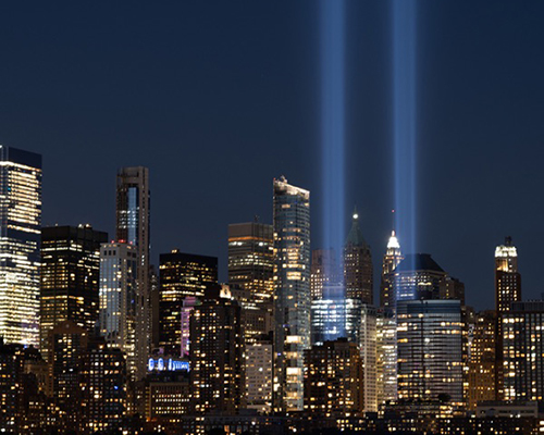 New York City skyline at night