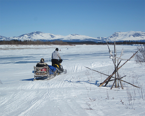 Alaska snowmobile transport