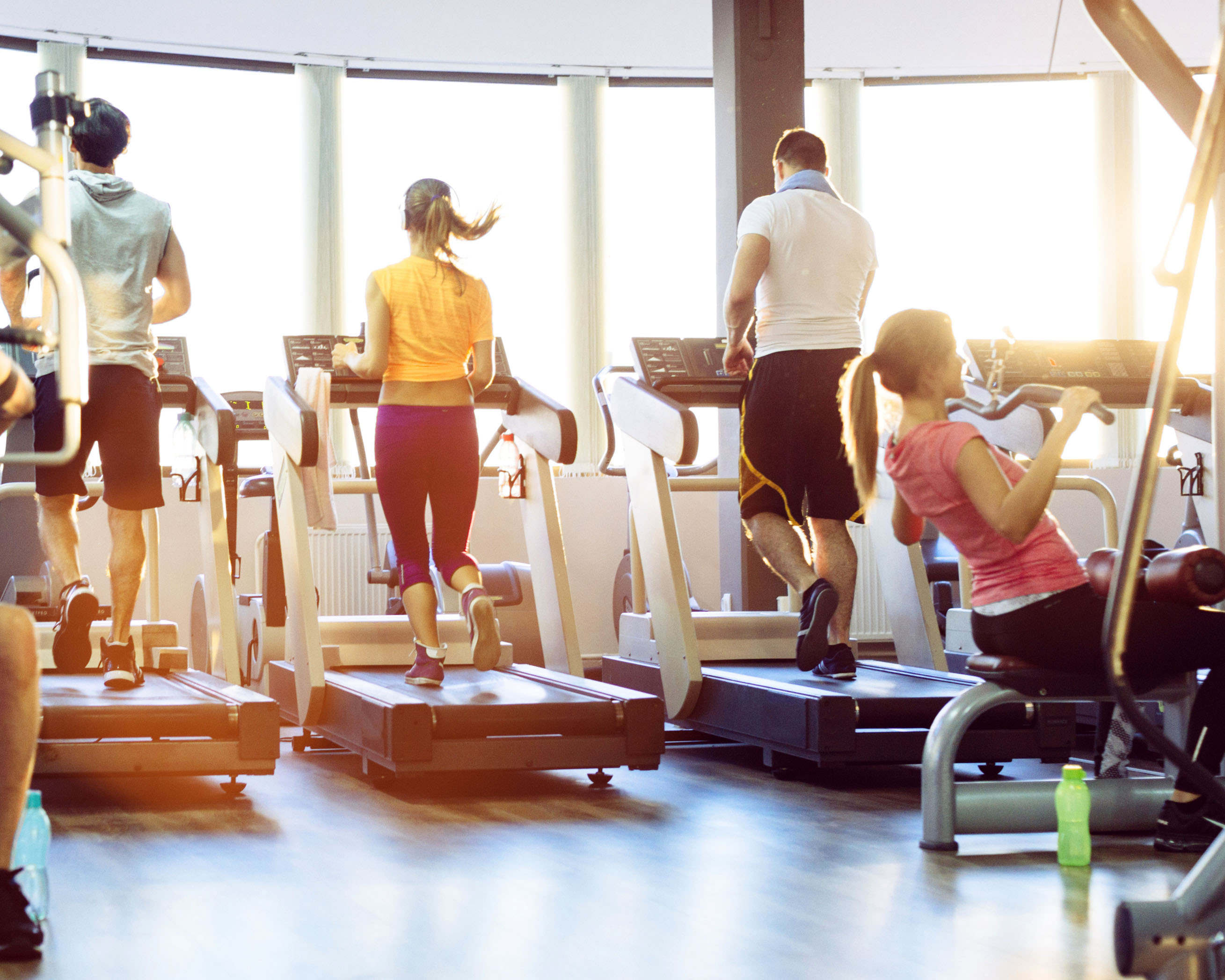 group of people exercising