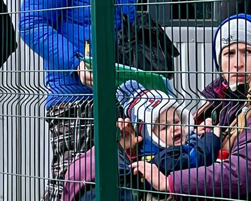 ADRA photo from Ukraine - mom with child