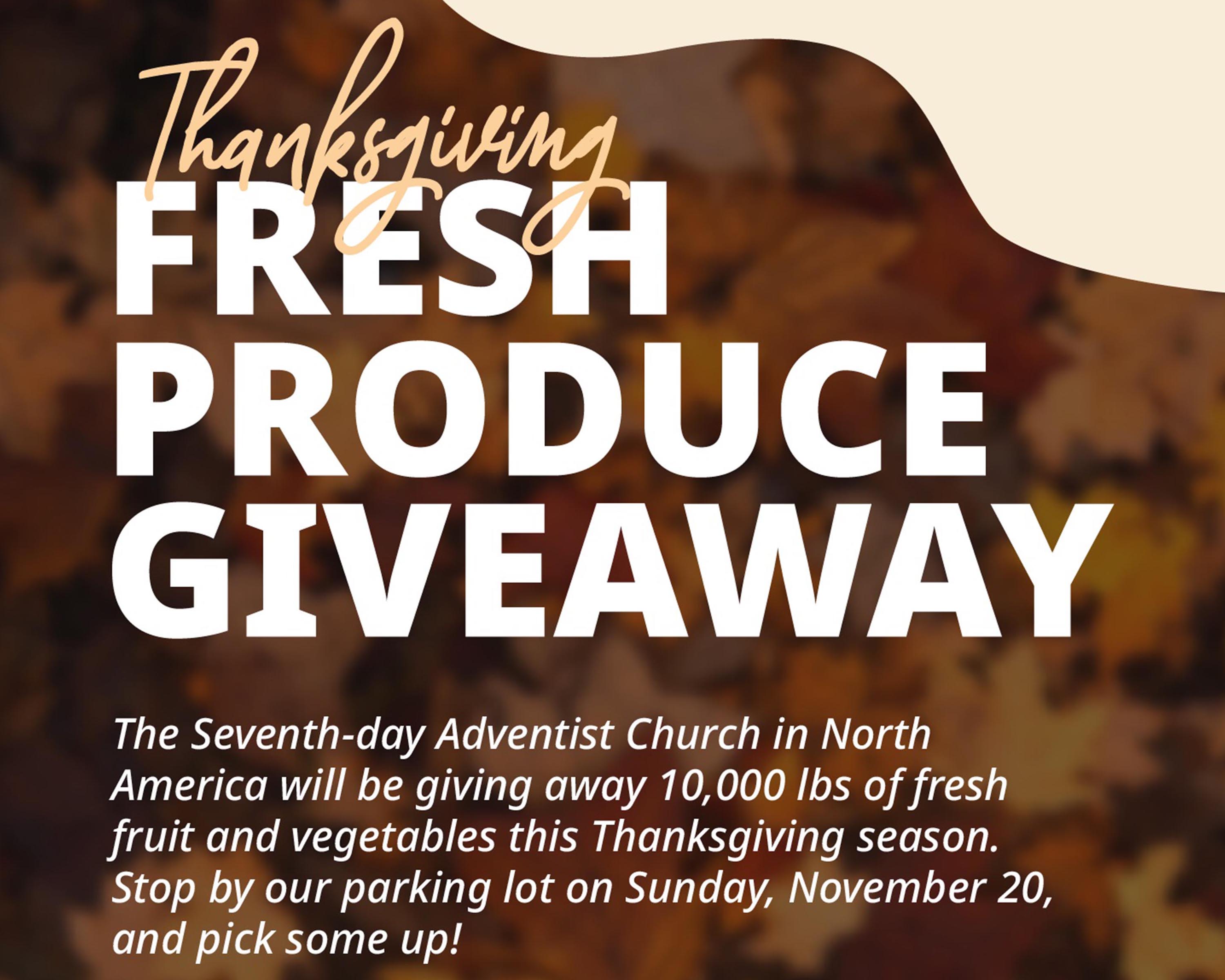 Fresh Produce Giveaway