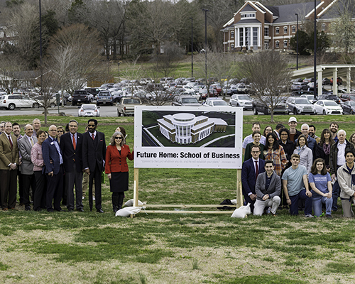 Southern Adventist University new business school building group photo