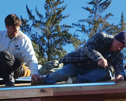 New roof for church member in Tennessee  