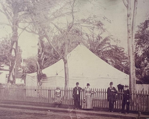 Westward Mission in North America, 1800s camp meeting photo