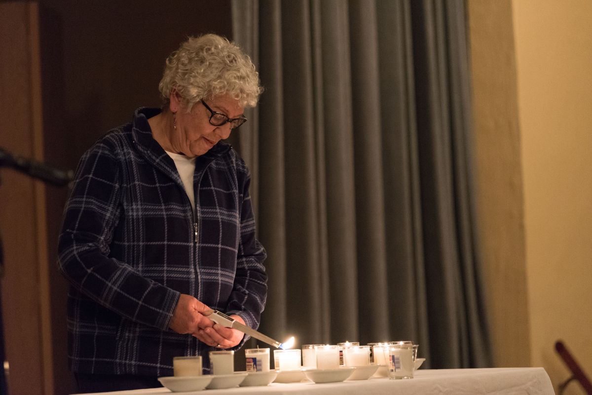 AU interfaith prayer meeting for Jewish victims of Pittsburgh synagogue shooting where 11 worshipers lost their lives.