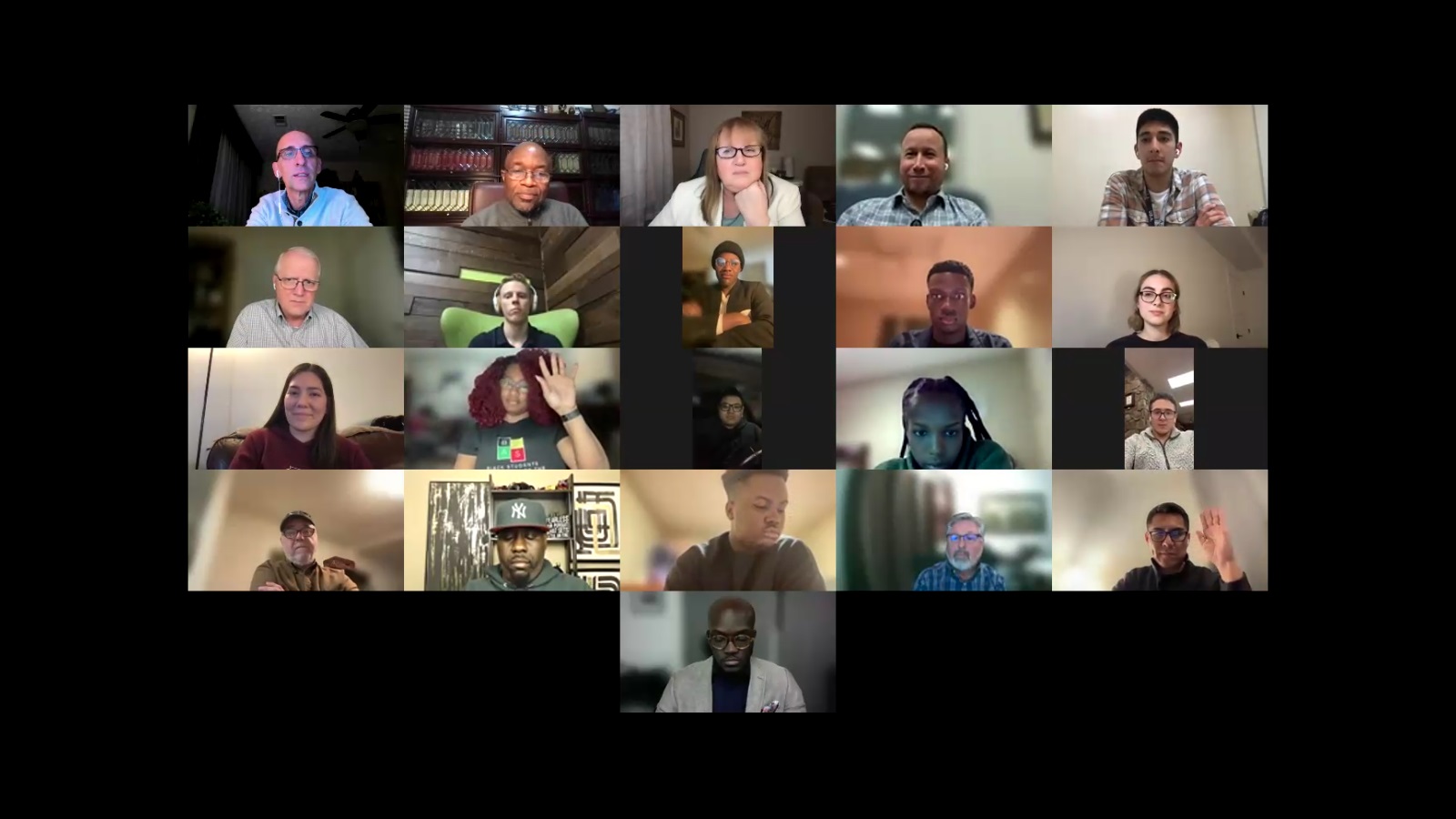 NAD leadership meets with university Adventist student leaders in first virtual advisory meeting of 2024.