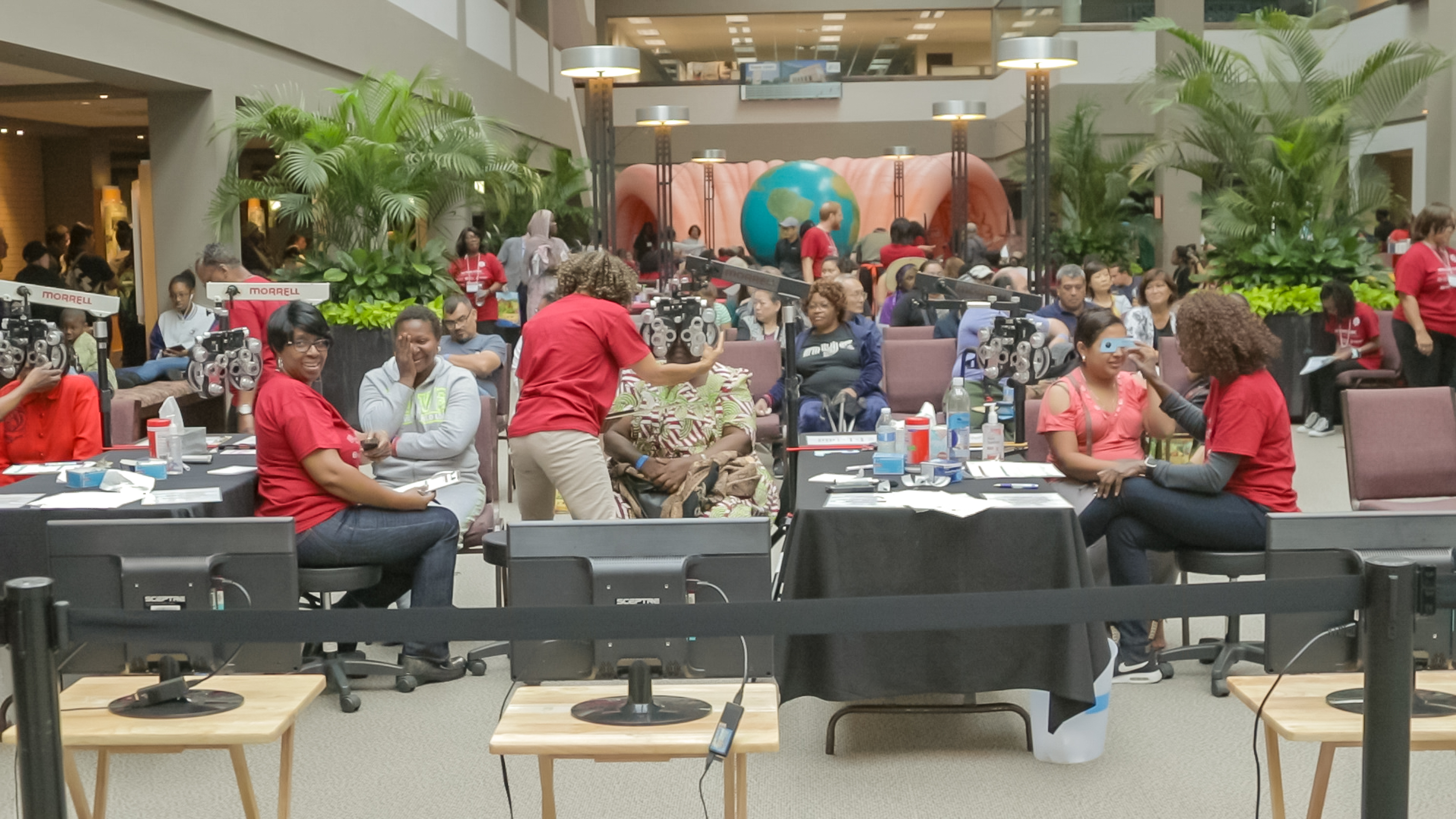 More than 1,200 people were served at the health fair held at the General Conference world headquarters. (Photo: Robert Baker) 
