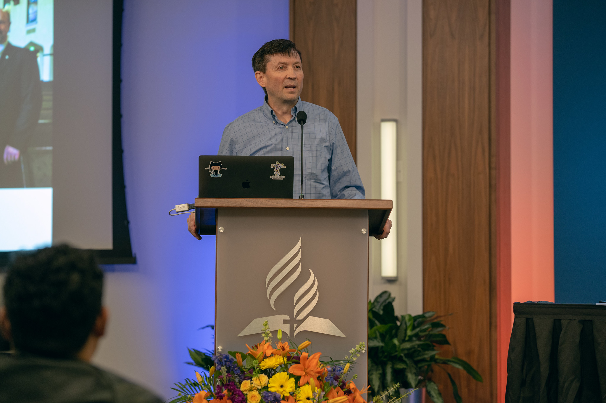 Brian Ford, assistant director for eAdventist, shares how this ministry can help local conferences and unions. Photo by Pieter Damsteegt