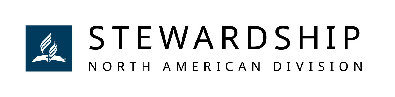 Alternate logo for Stewardship, dark on white background, wide configuration