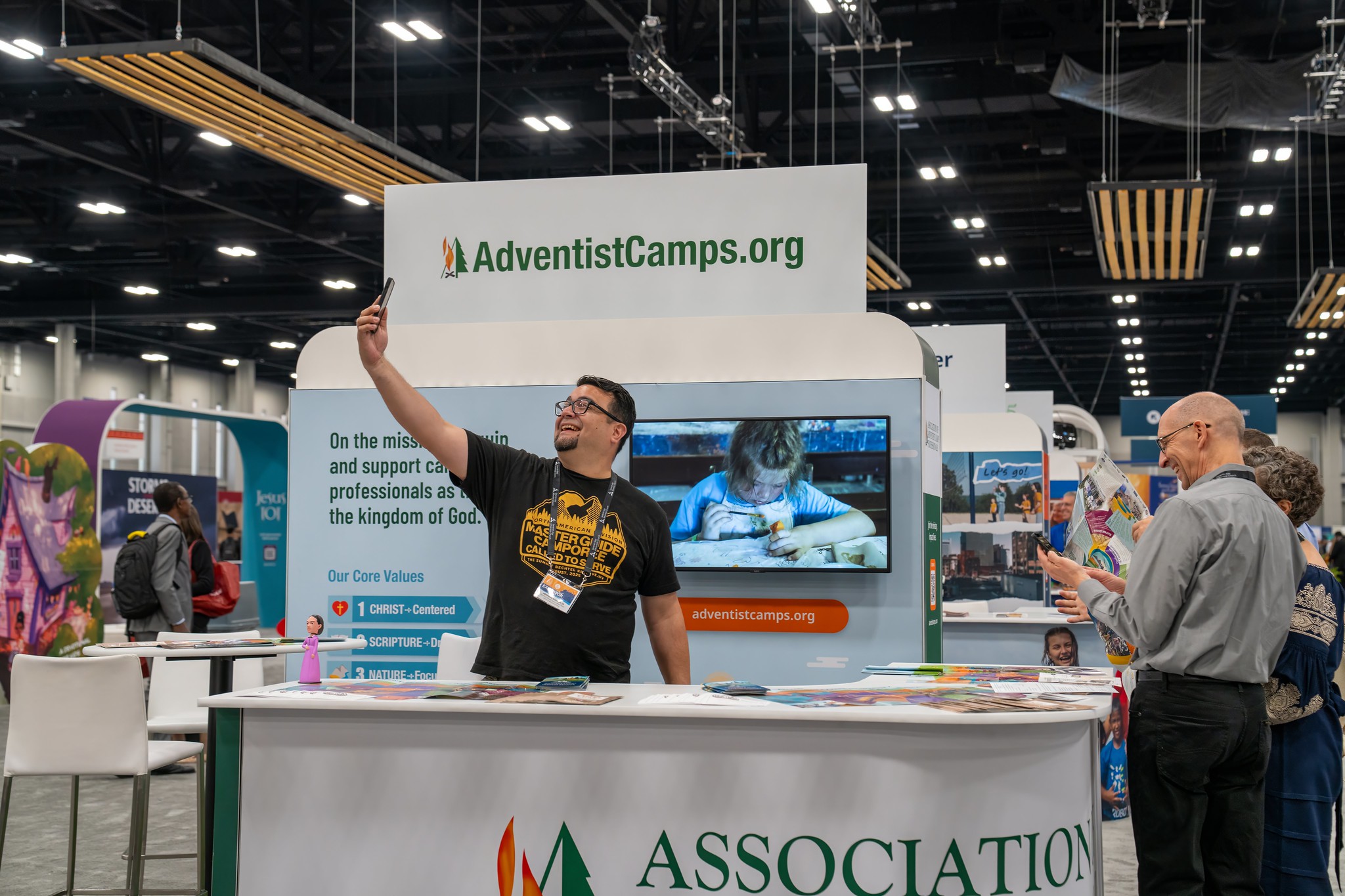 Camps exhibit booth