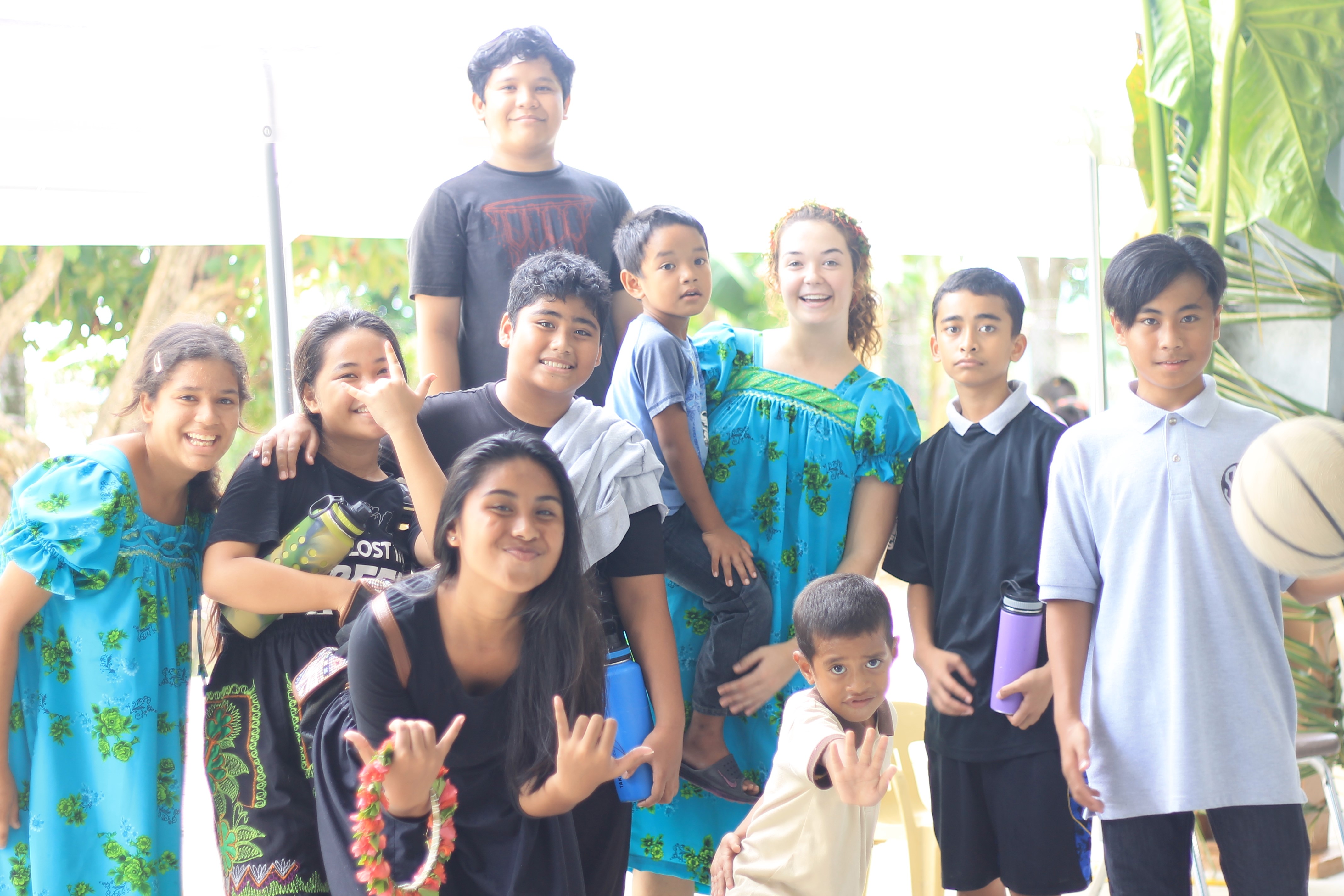 madeline cadavero with her students