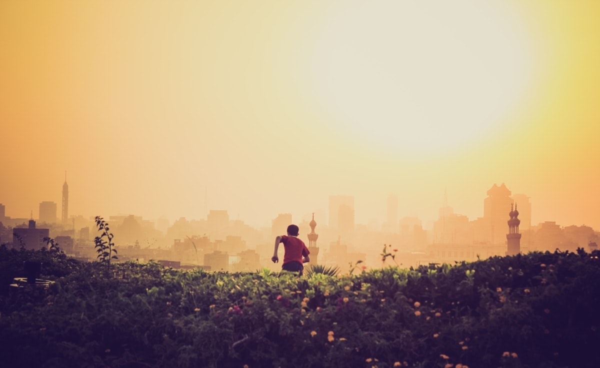 stock photo of boy in the middle east