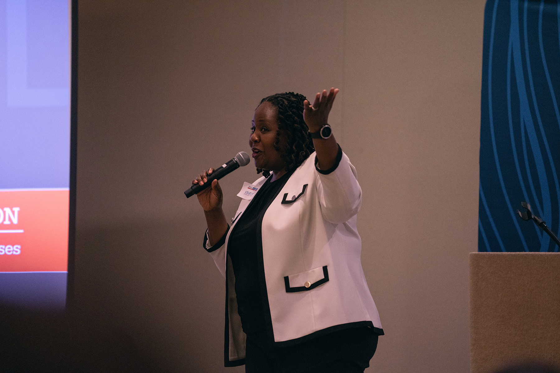 Celeste Ryan Blyden, an Adventist Women Leaders (AWL) founder, speaking during the AWL luncheon held January 11, 2023, at the conclusion of the North American Division's 2023 “Replenish” Adventist Ministries Convention