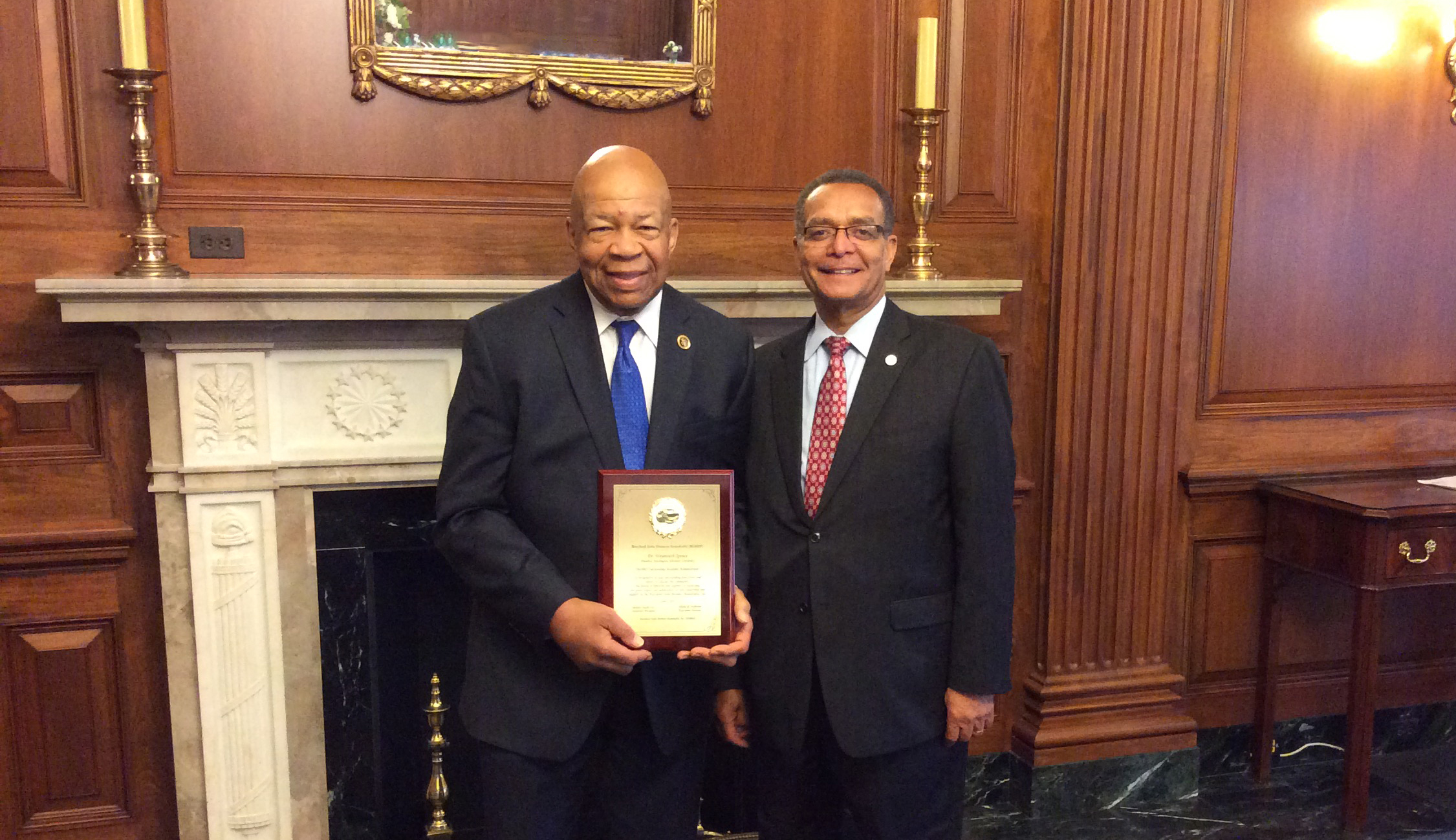 Elijah Cummings with Weymouth Spence