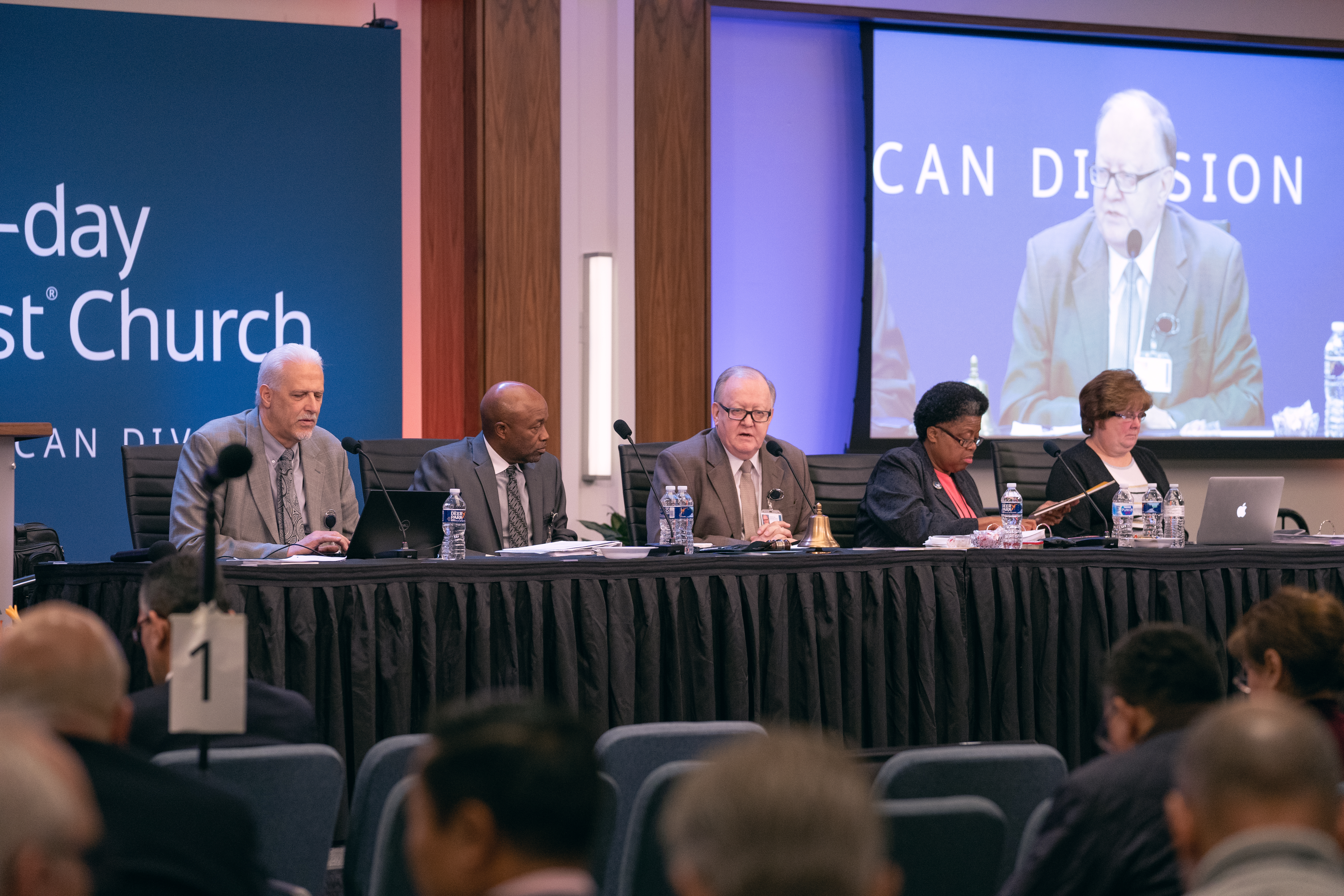 Daniel R. Jackson, NAD president, opens the final business session of the division’s 2019 Year-end Meetings Photo: Pieter Damsteegt. 