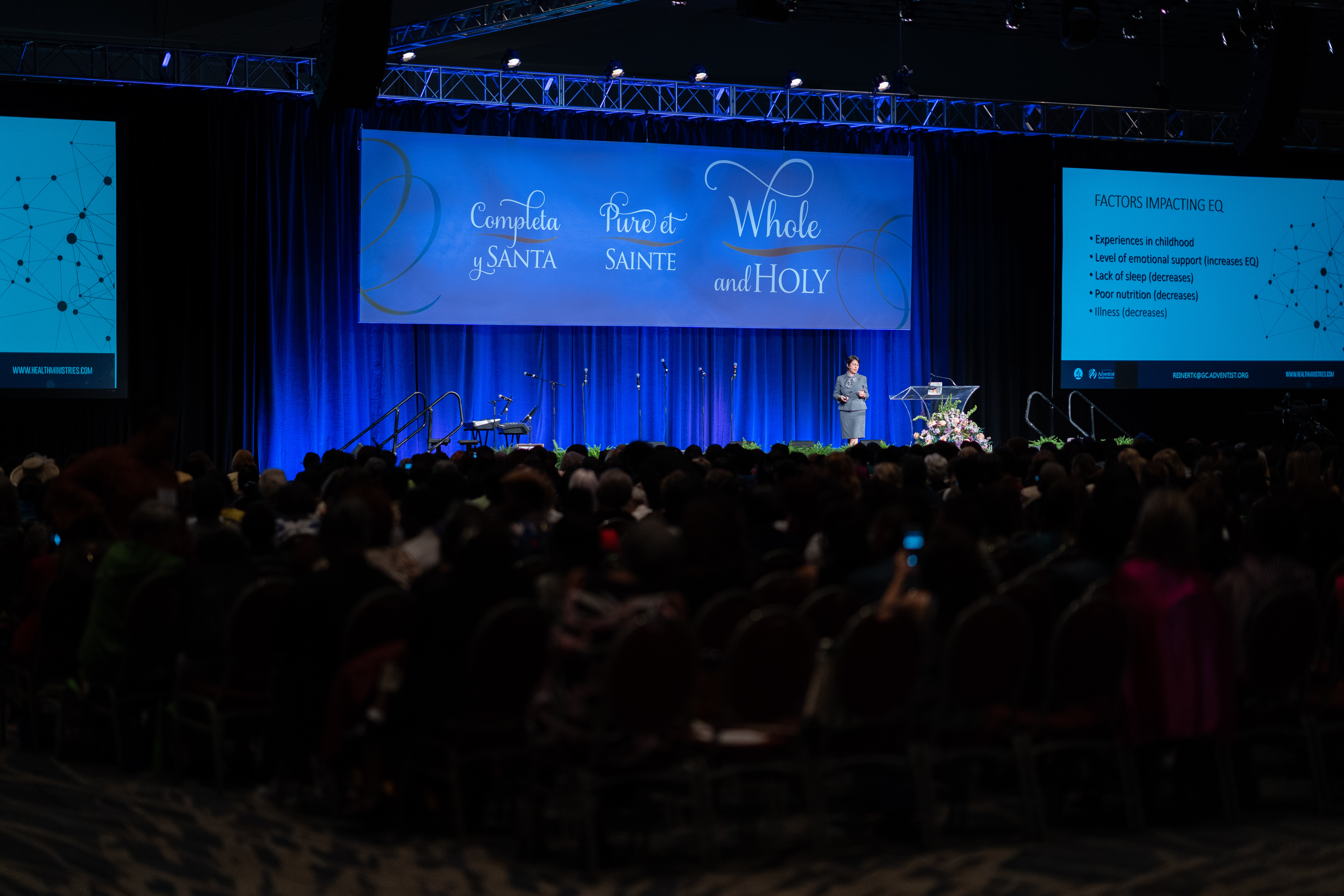 Katia Garcia Reinert, associate director of health ministries for the General Conference of Seventh-day Adventists and a family nurse practitioner, speaks about emotional intelligence. Photo: Mylon Medley