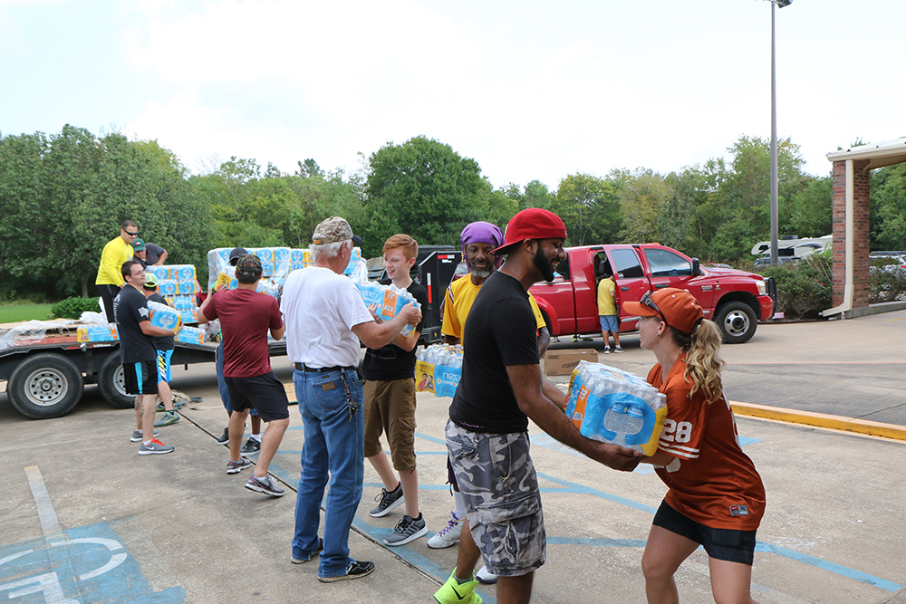 unloading water