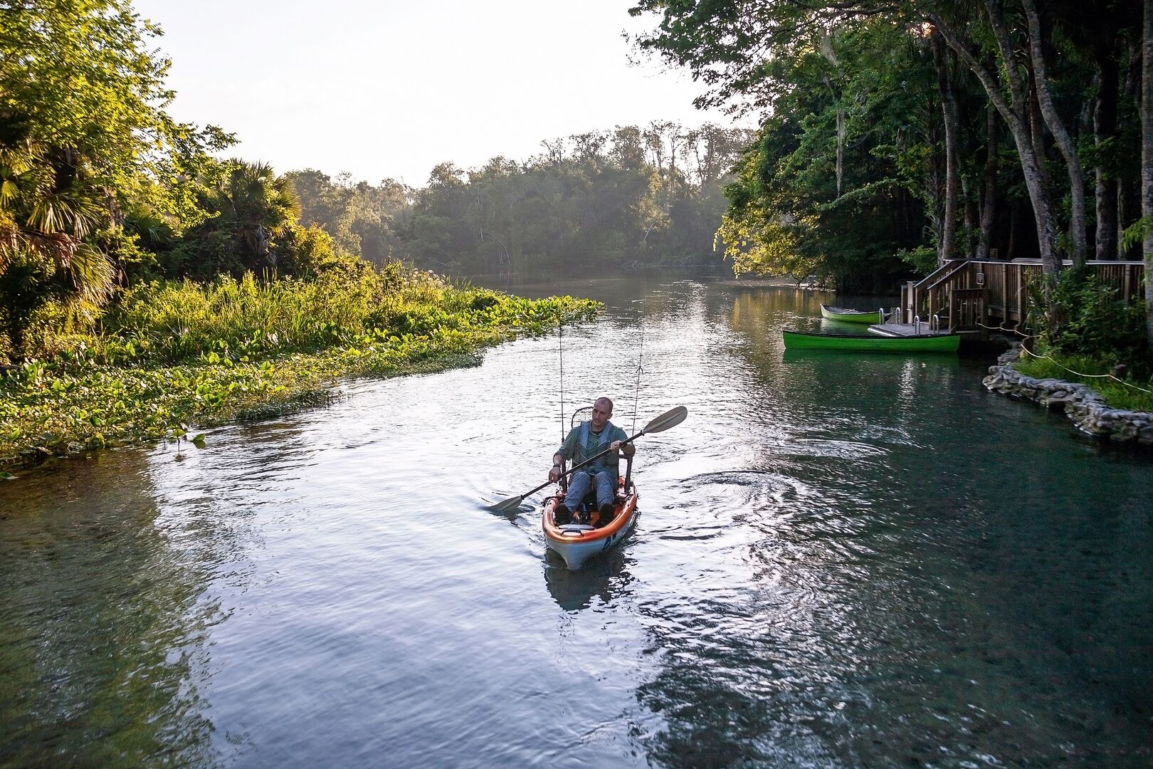 Feel Whole Challenge with Tommy, man in boat