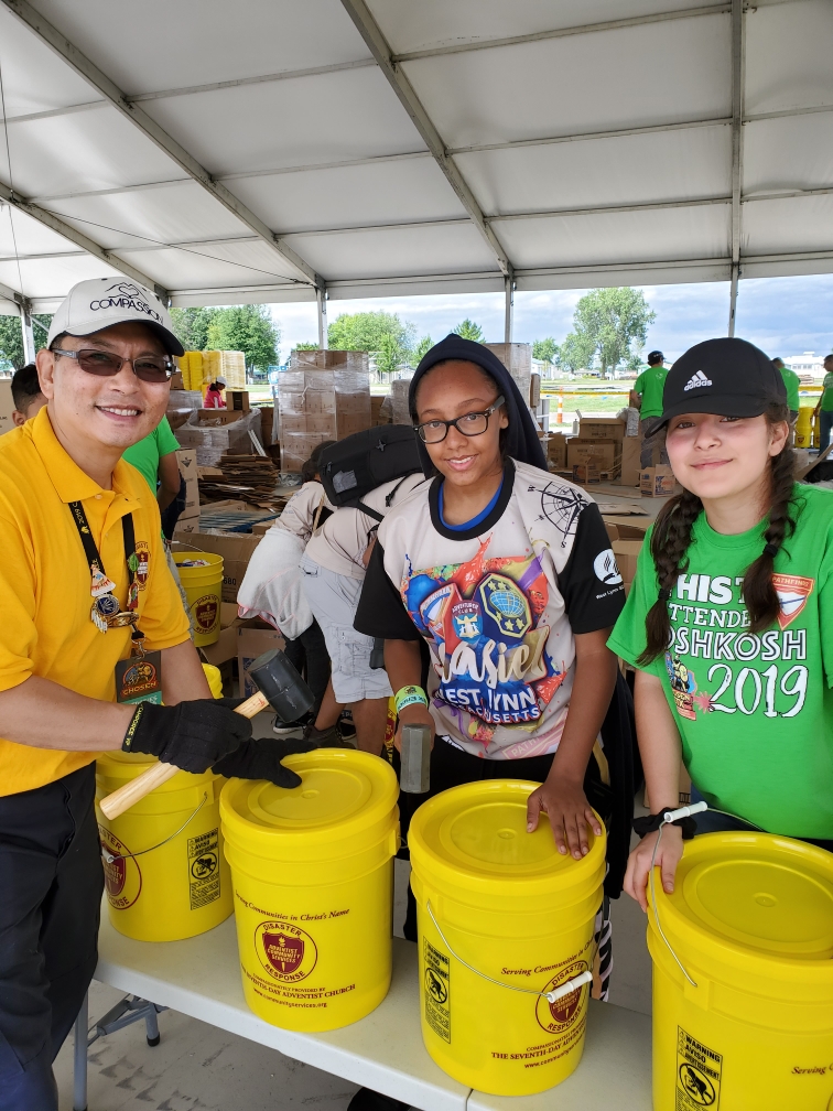 ACS bucket fill at Oshkosh camporee photo 1