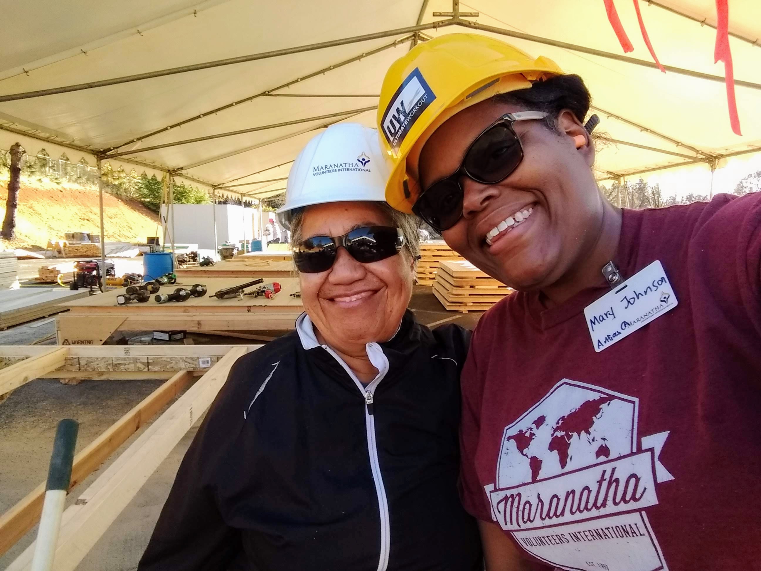 Mary Johnson selfie photo at Love Paradise event in California.