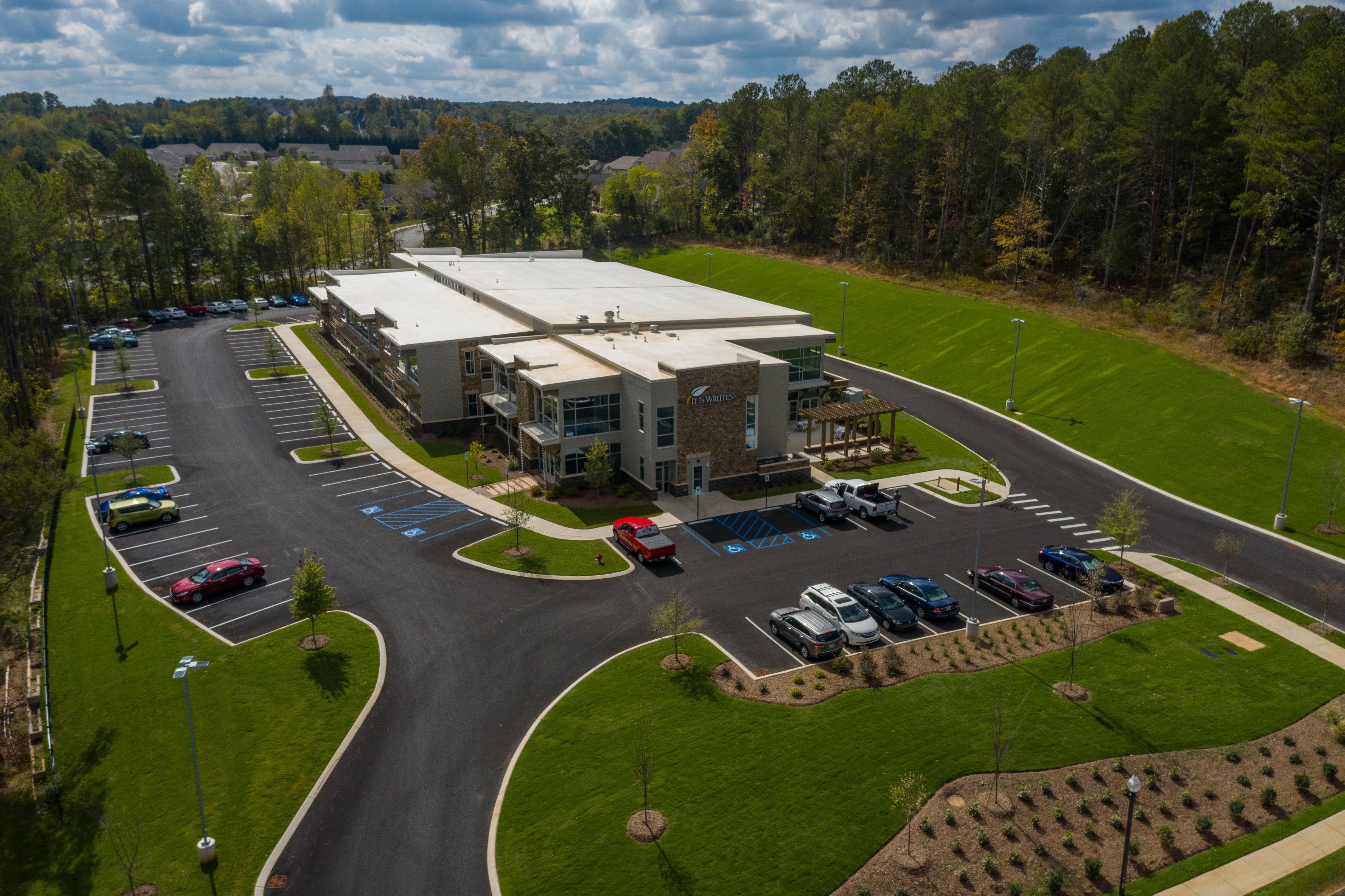 This is an aerial shot of the new headquarters for It Is Written, which will host its grand opening on Nov. 22, 2019.