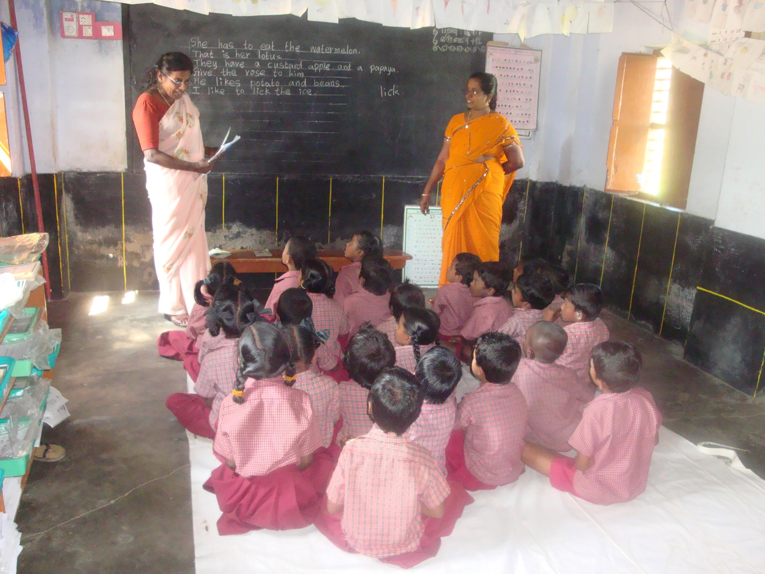 teaching at a village school