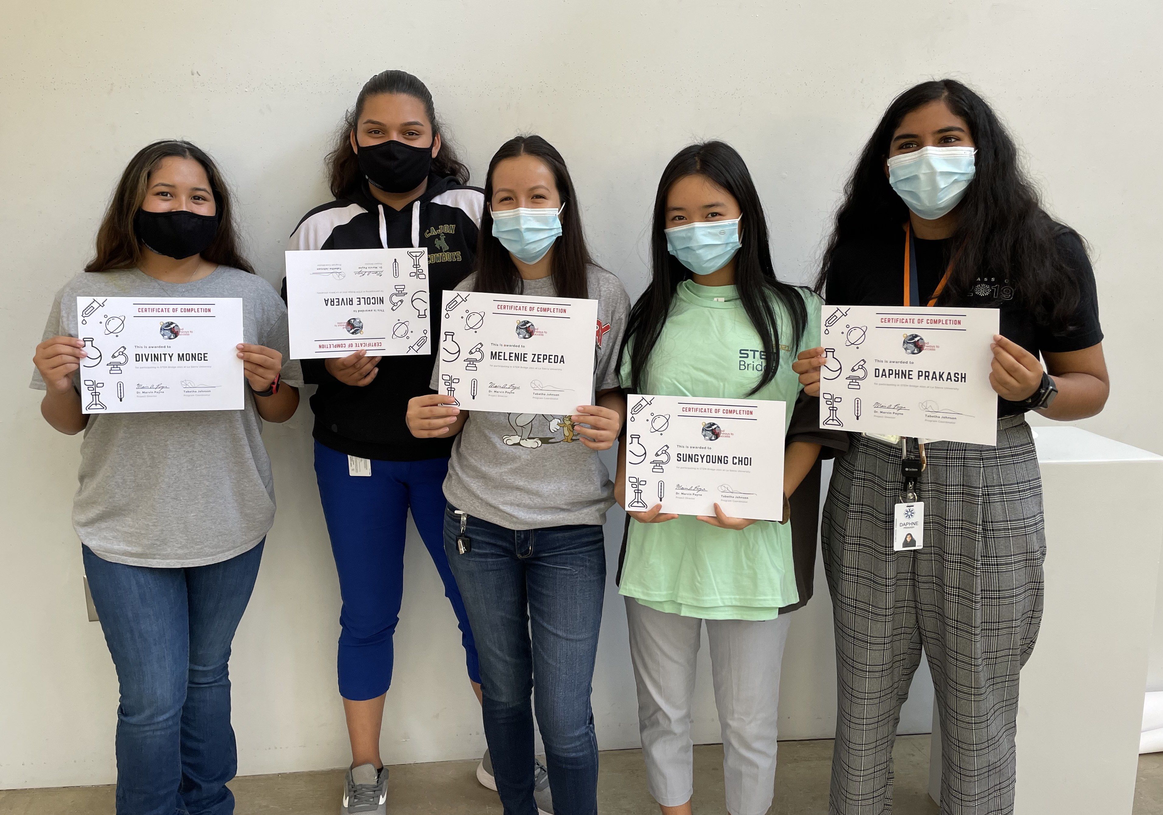 first year STEM students at La Sierra University