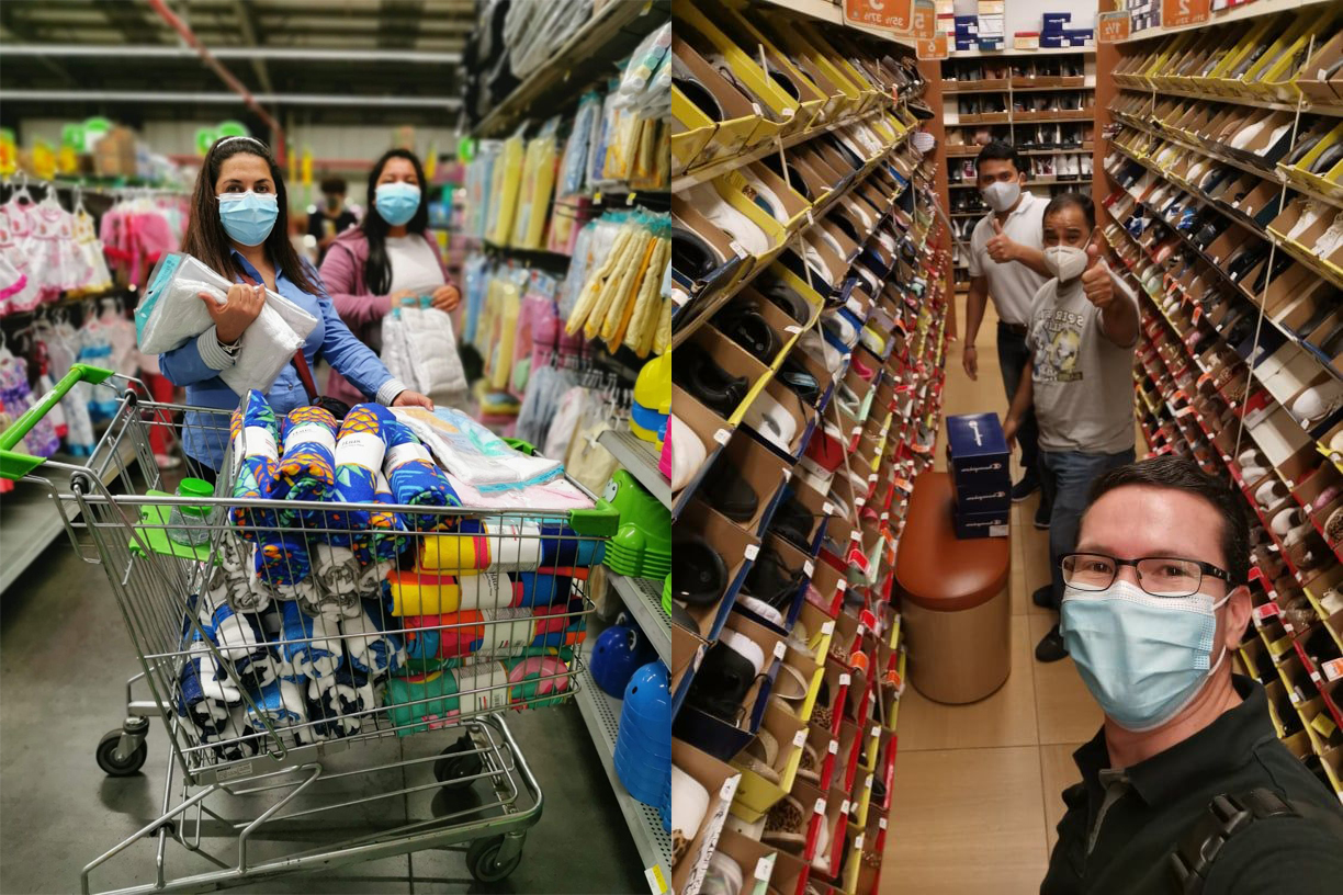 La Sierra virtual mission trip volunteer shoppers women and men merged crop
