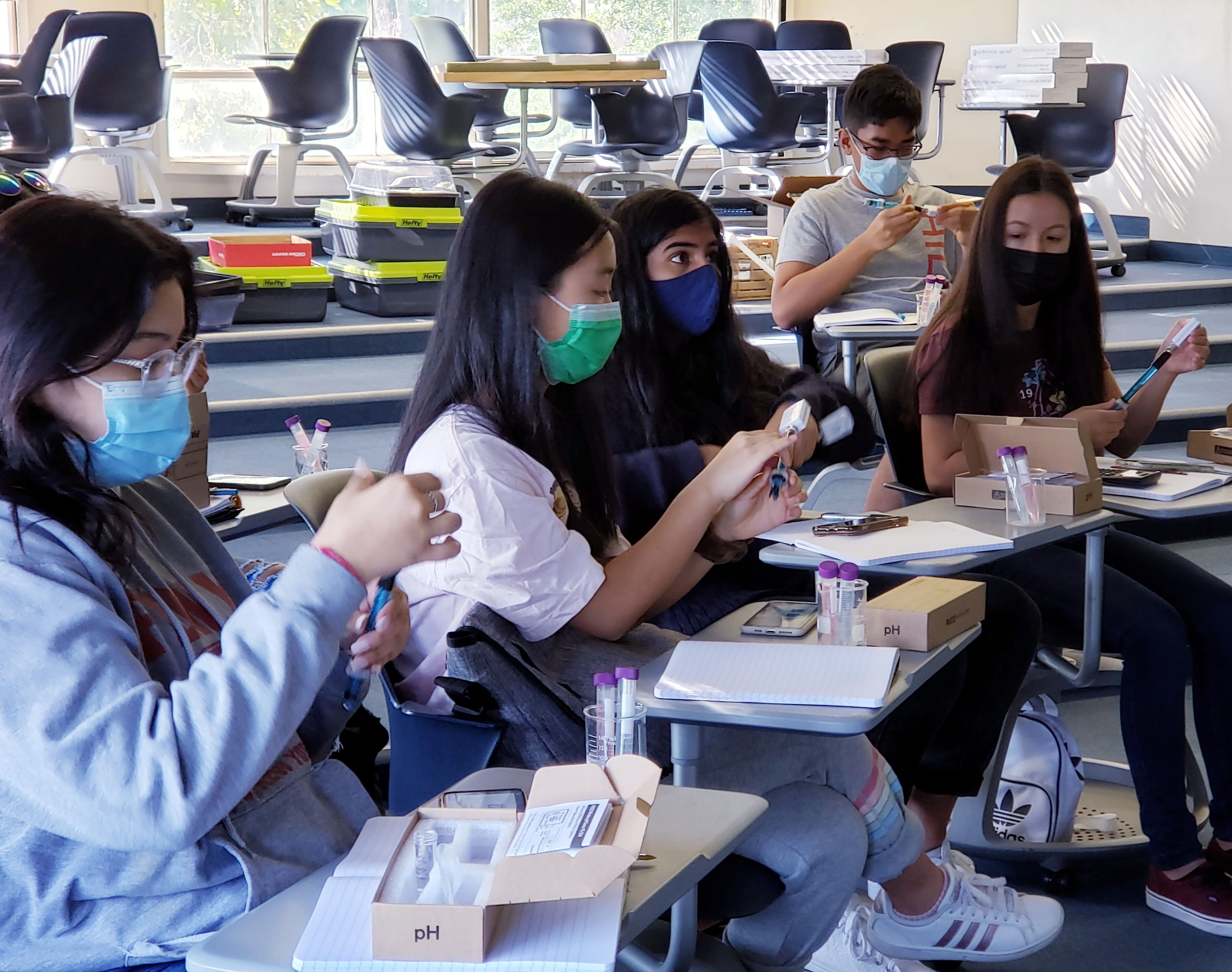 La Sierra STEM students in classroom