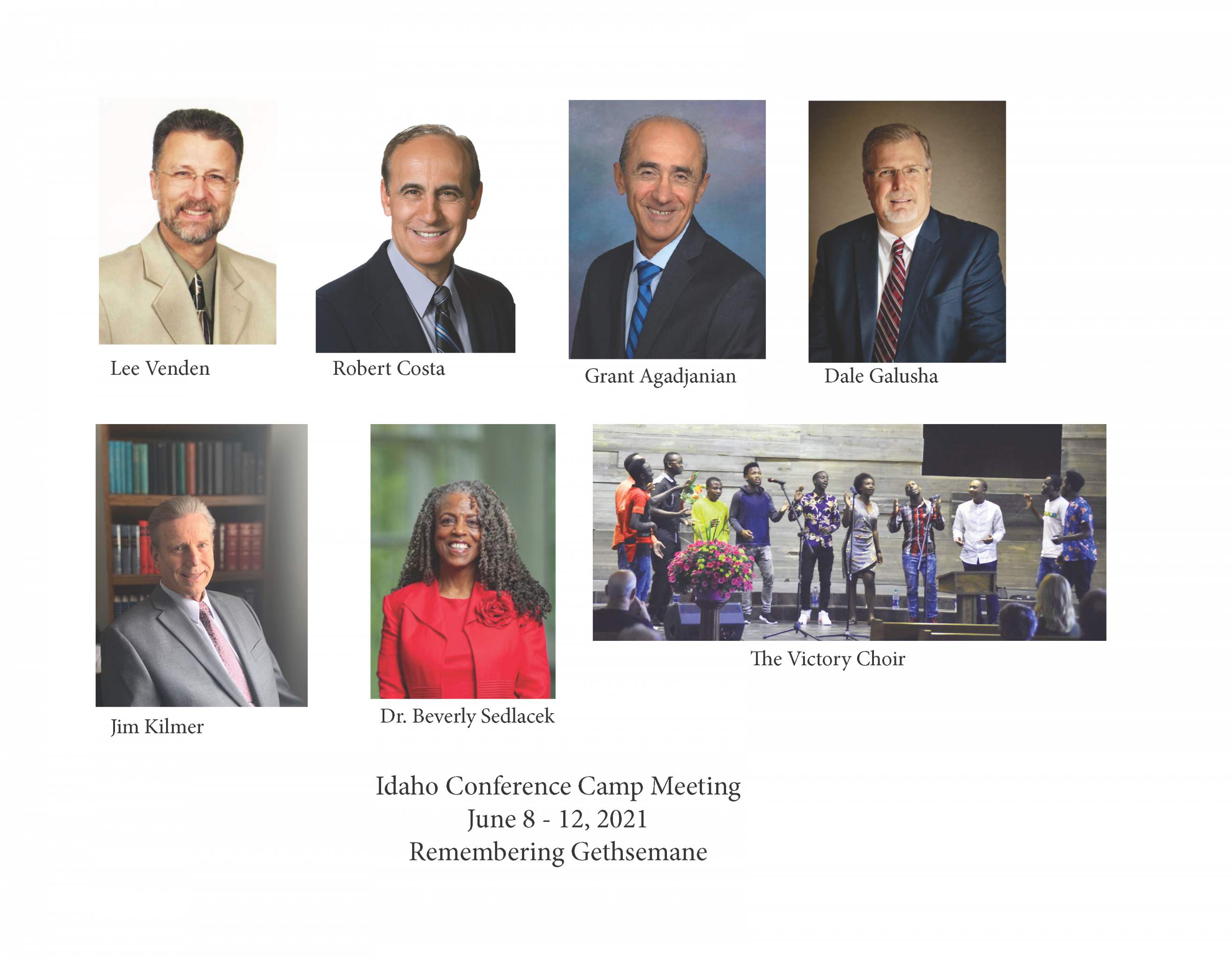 Idaho Conference Camp Meeting Speaker portraits