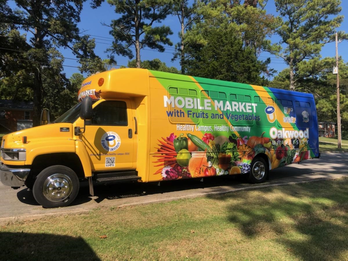 The Mobile Market officially launched from the campus of Oakwood University on Feb. 2, 2021. Photo provided by Oakwood University