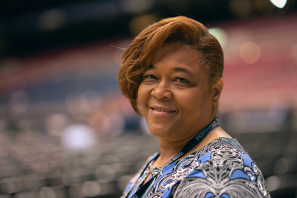 Mary Collins, a 2022 GC Session delegate; photo by Pieter Damsteegt