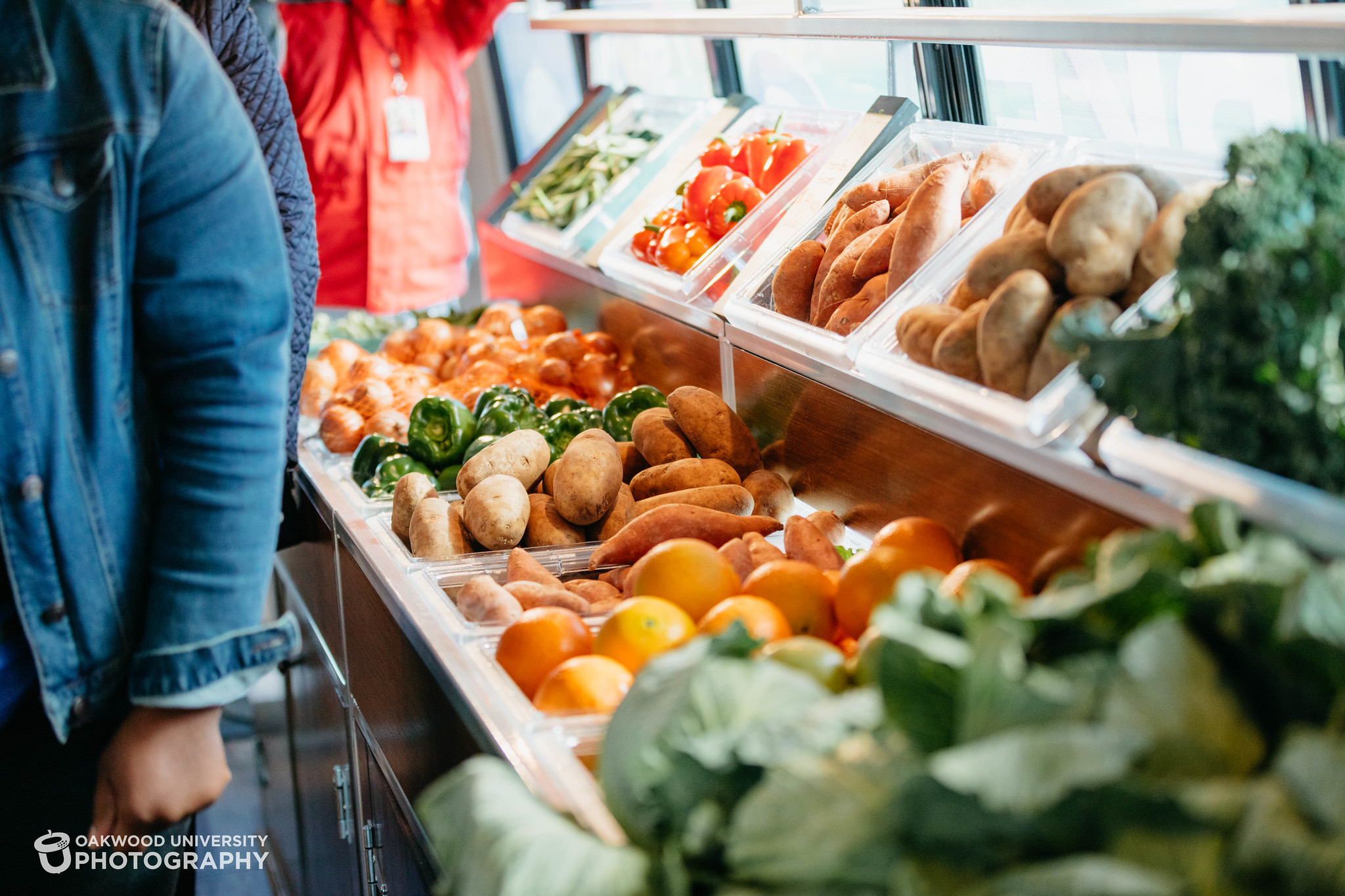 Fresh produce is available on Oakwood University's Mobile Market, which opened on Feb. 2, 2021. Photo provided by Oakwood University
