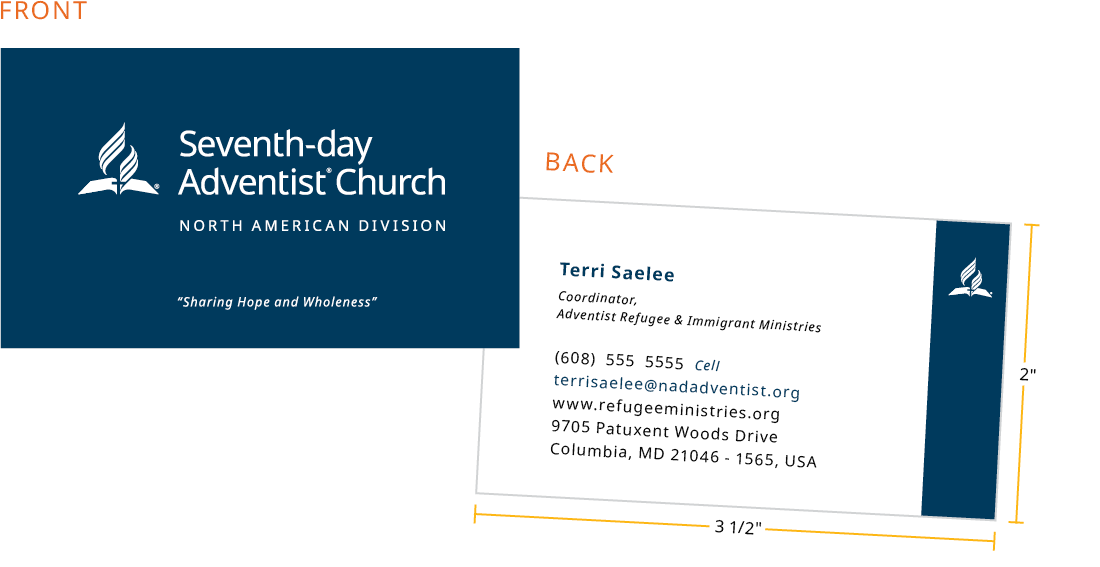 Front And Back Business Card Template from www.nadadventist.org