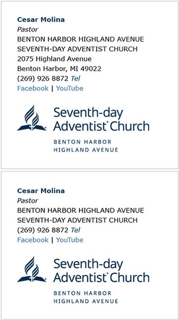 Local Church E-Signature Examples 1