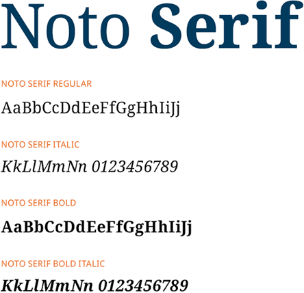 Brand Guide - Noto Serif