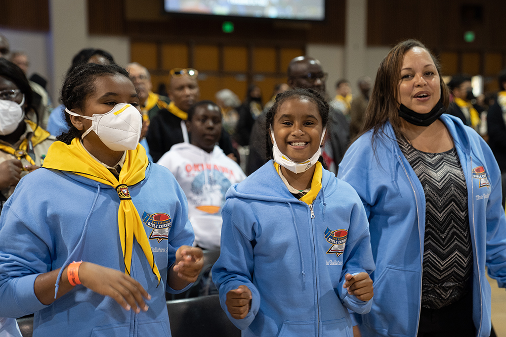  Members from the Raleigh Adventist Church in the Carolina Conference join in singing during the Sabbath worship service.