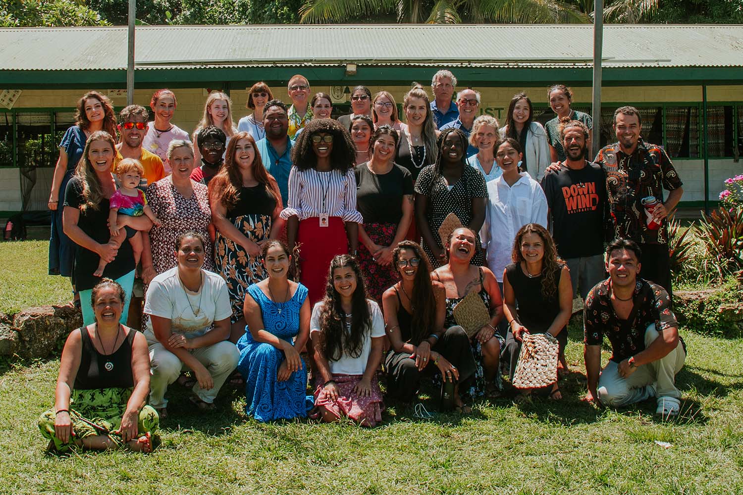 Pacific Union College students and faculty pose for a picture