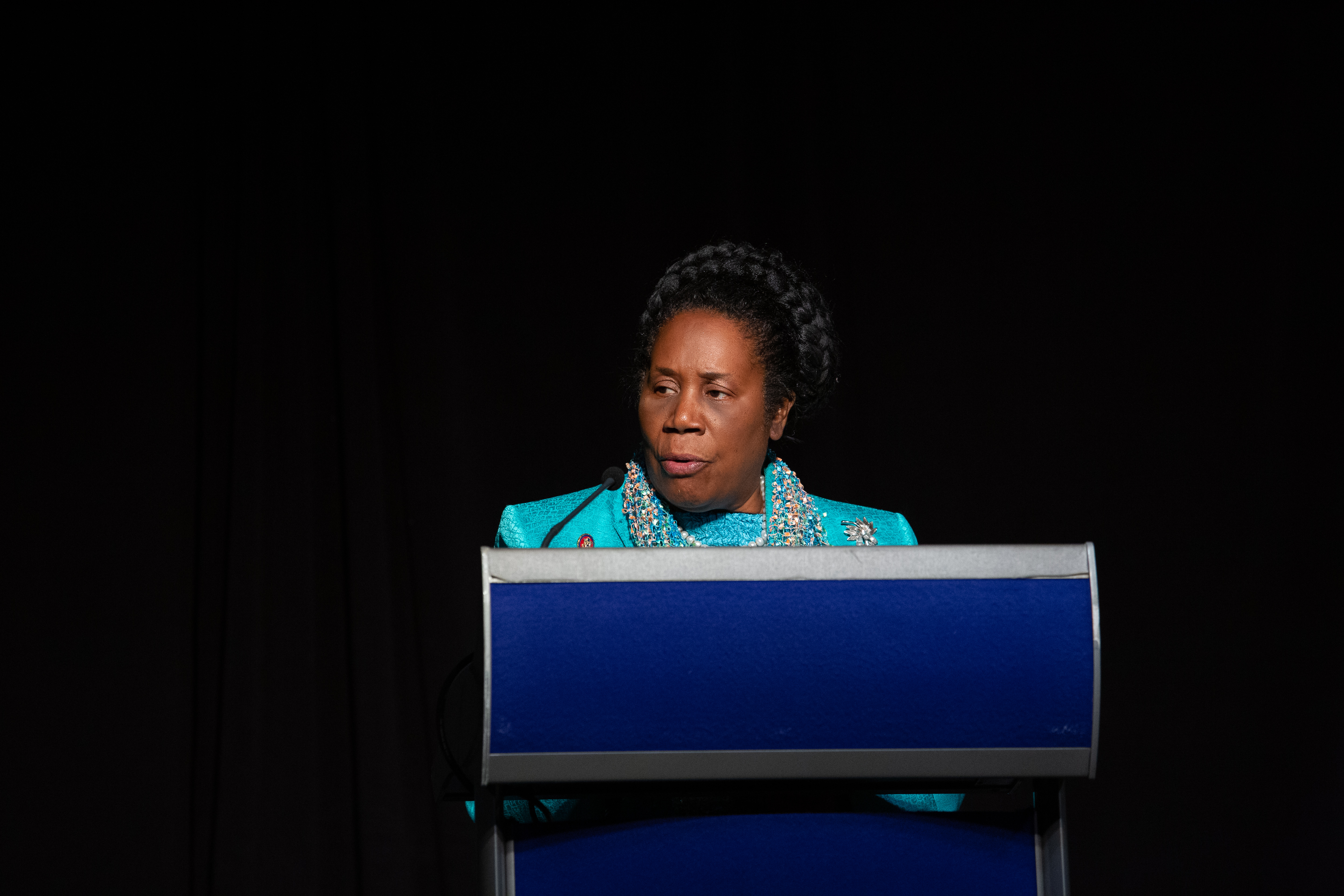 Rep. Sheila Jackson Lee delivers the evening’s keynote address. 