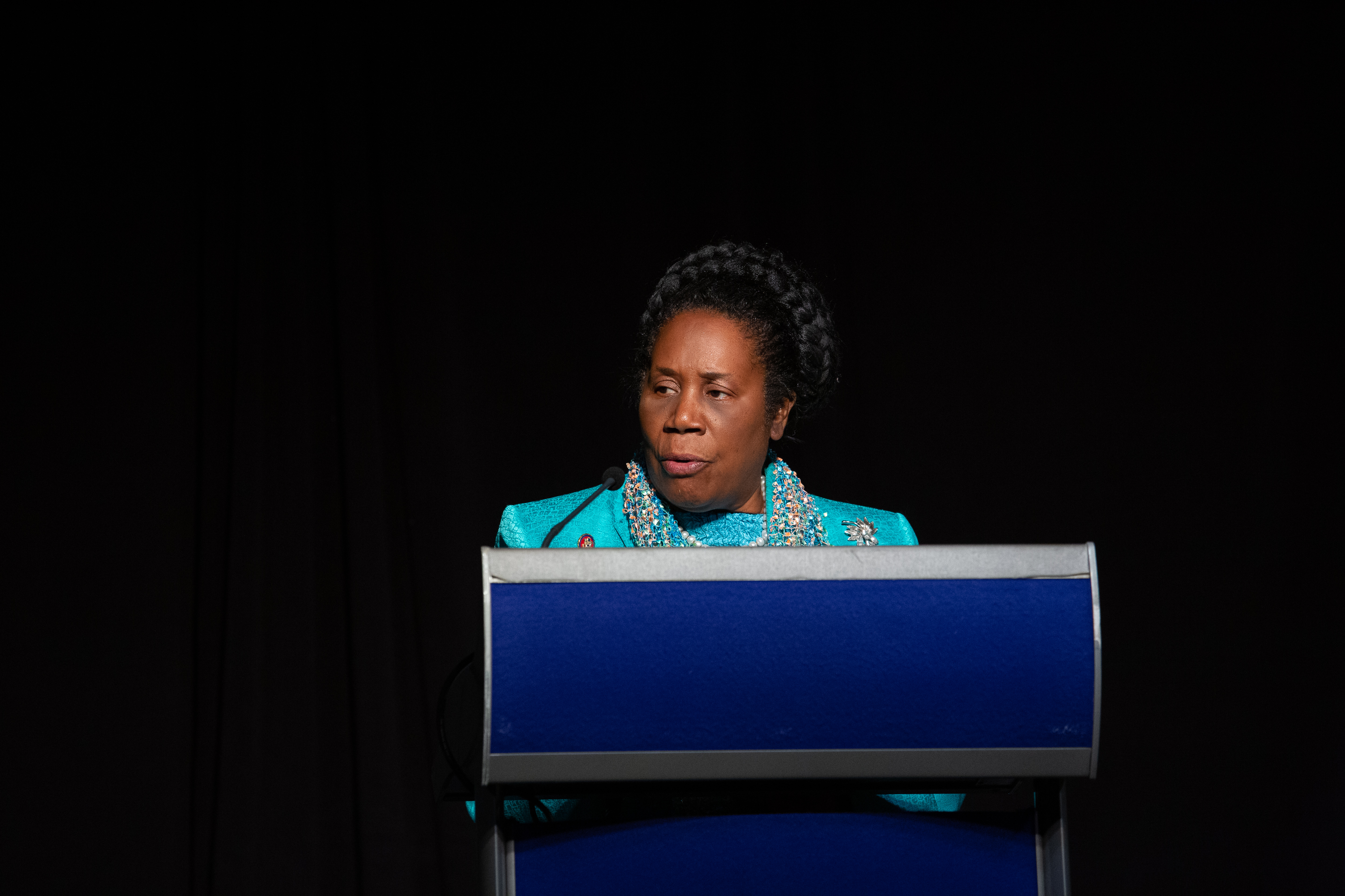 Rep. Sheila Jackson Lee delivers the evening’s keynote address.