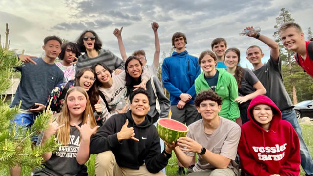 The Rocky Mountain Conference Literature Ministries summer 2022 team enjoy a break from canvassing areas in Wyoming and Colorado. Photo provided by Rocky Mountain Conference