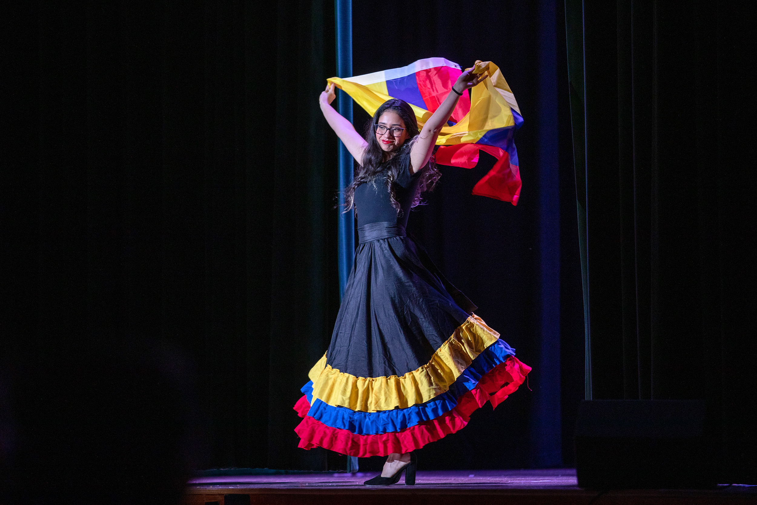 Photo of Southern Adventist University Hispanic student in native attire